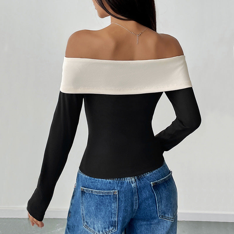 Crop Top | Off-Shoulder Slim Fit til Kvinder | Sofie-3