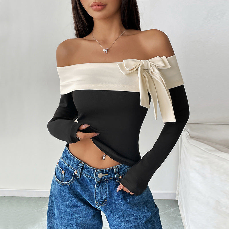 Crop Top | Off-Shoulder Slim Fit til Kvinder | Sofie-1