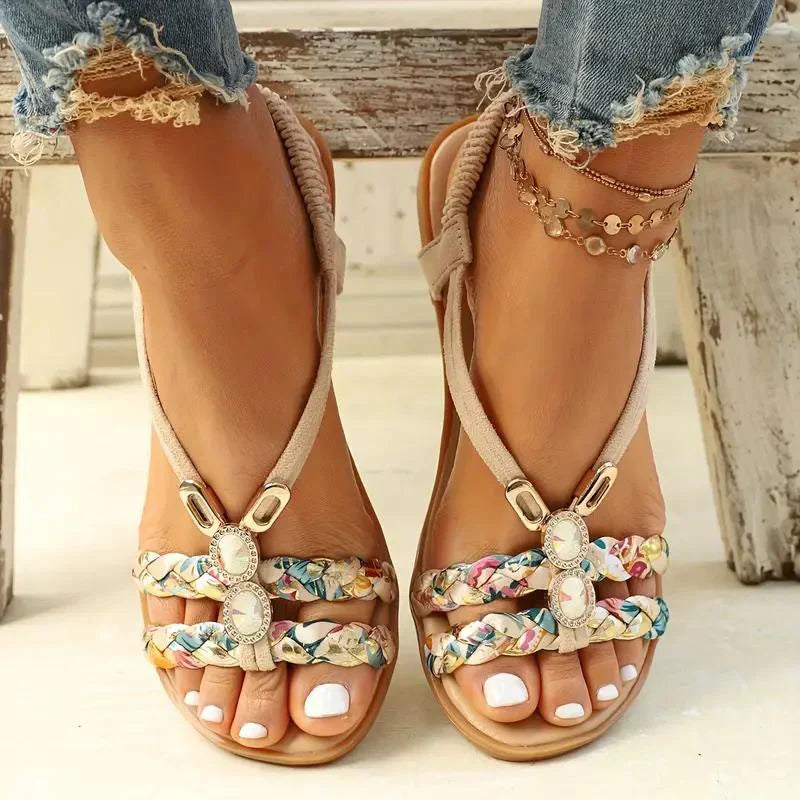 Boho Sandaler Dame Med Perler