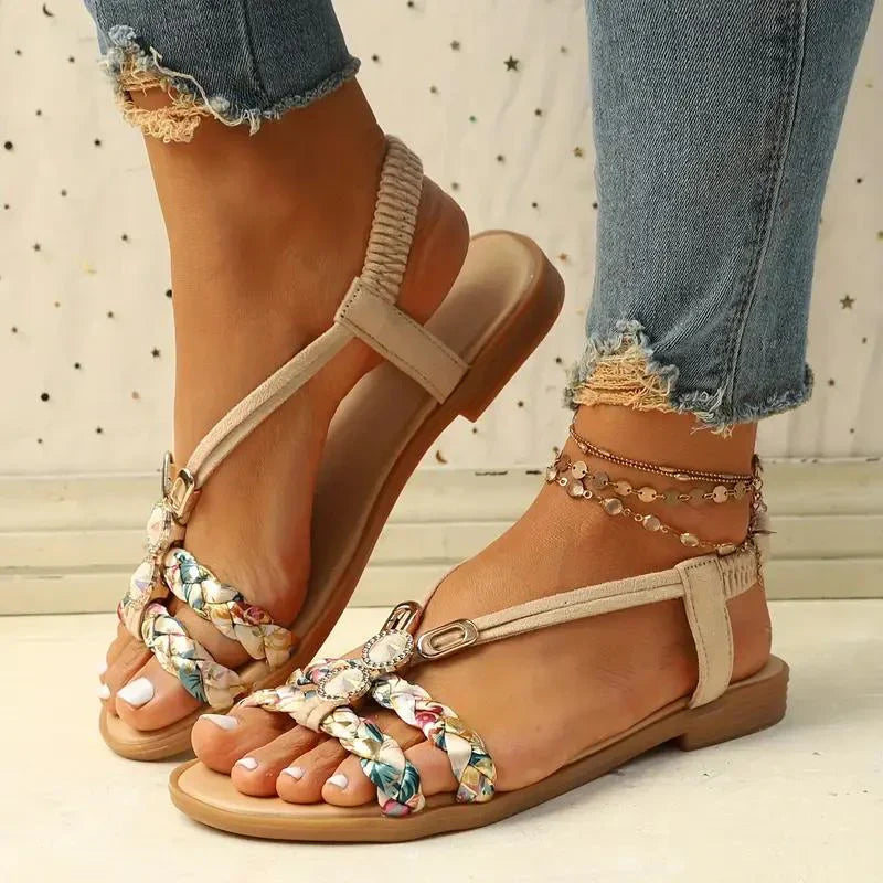 Boho Sandaler Dame Med Perler