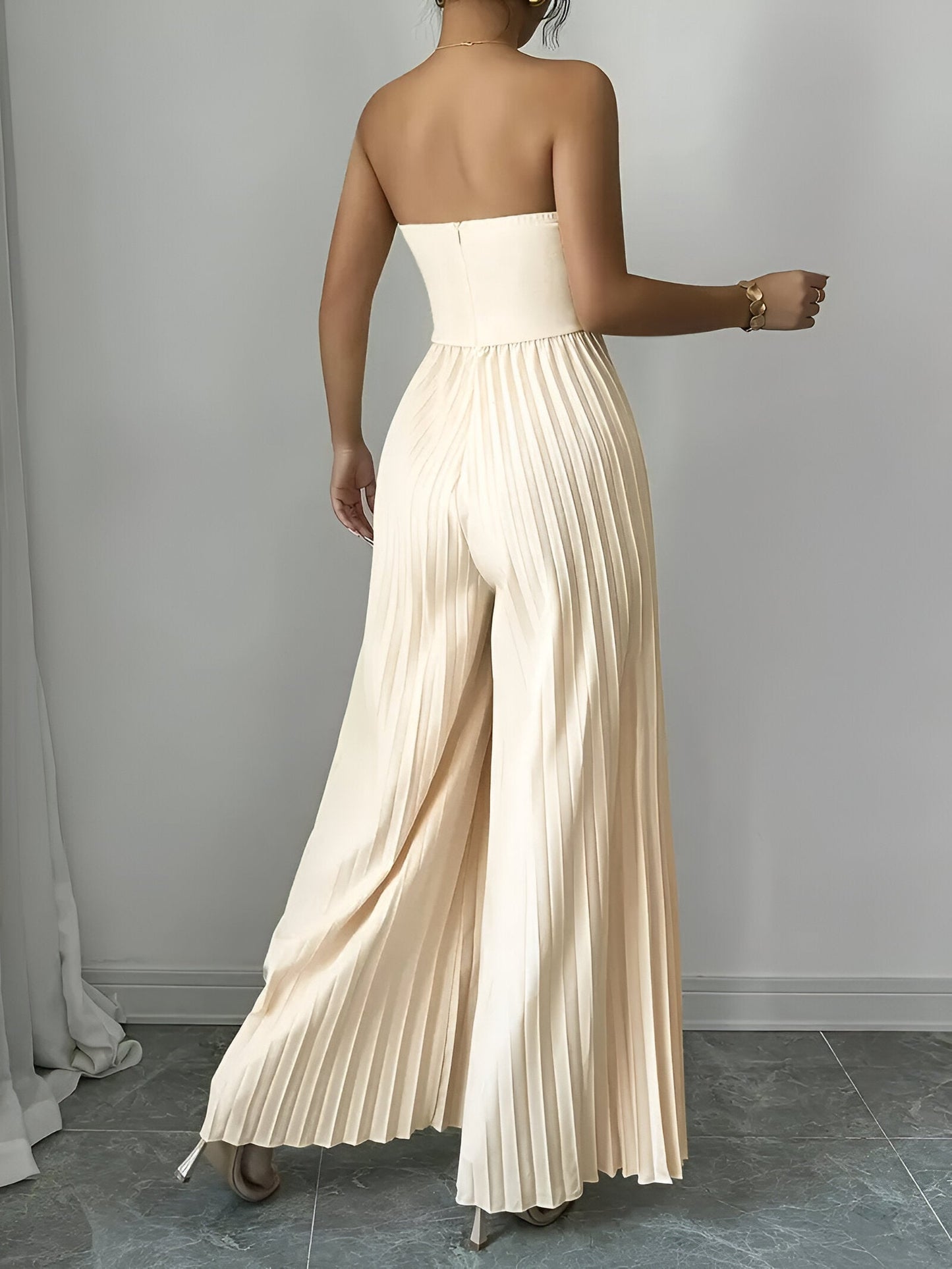 Jumpsuit til kvinder med draperet talje