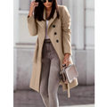 Lang Varm Trenchcoat til Kvinder